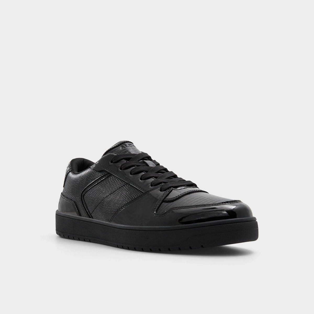 Zethan Black Synthetic Patent Men's Low top - Low top sneaker, Cup sole | Aldo Signature