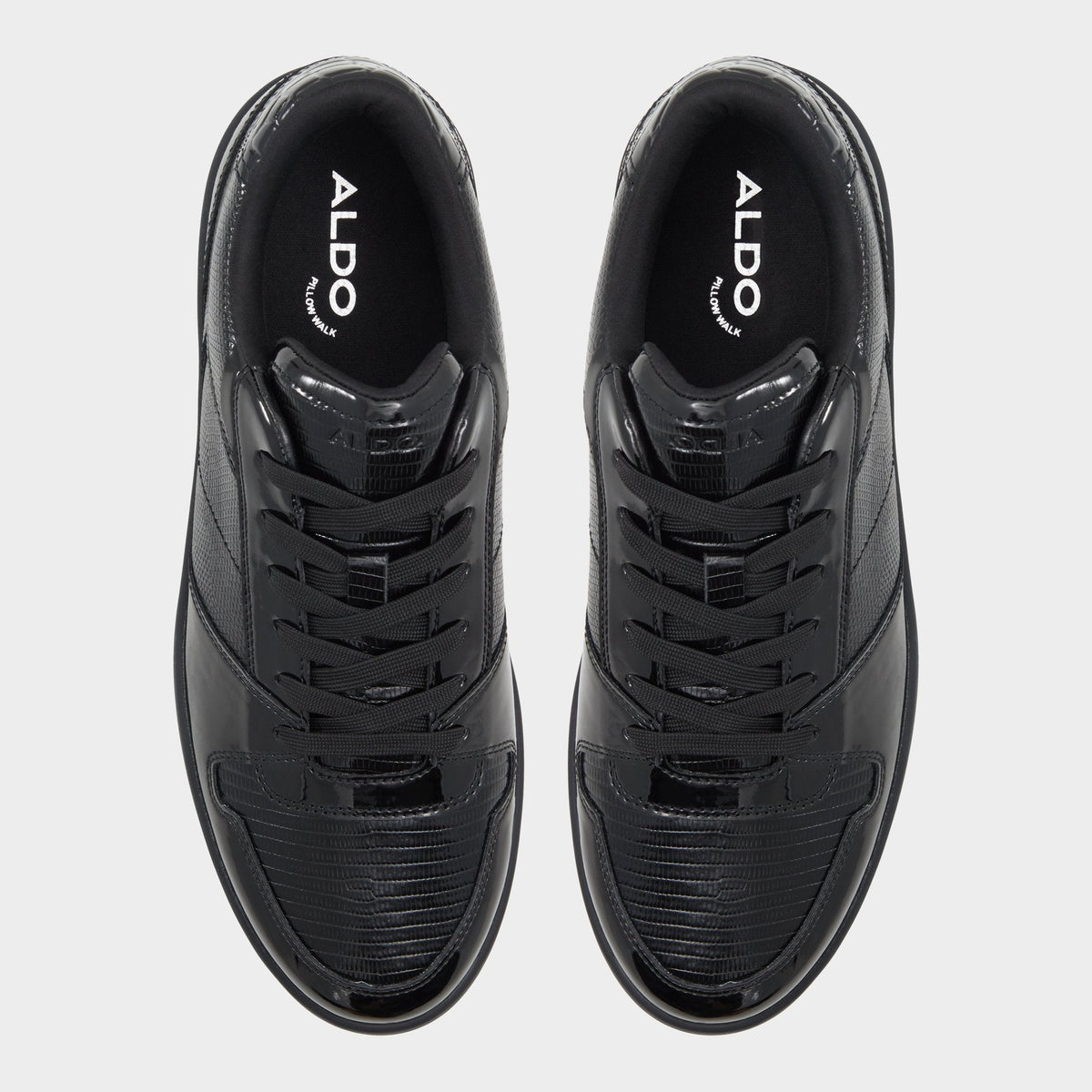 Zethan Black Synthetic Patent Men's Low top - Low top sneaker, Cup sole | Aldo Signature