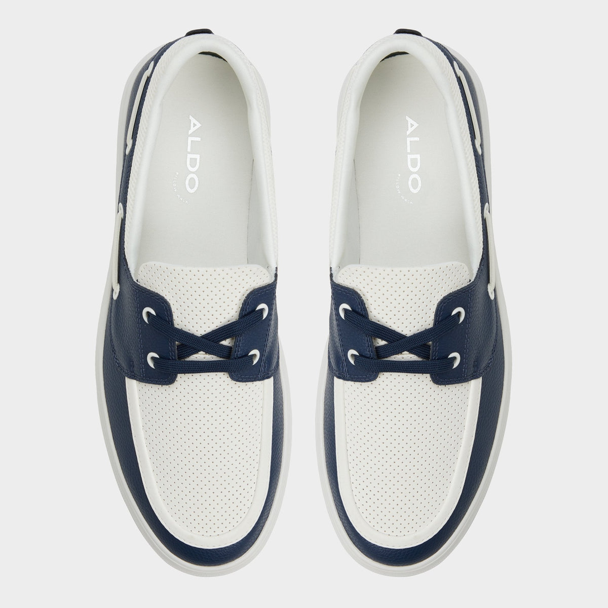 Wildwave White/Navy Men's Casual Shoes - Boat shoe | Aldo Exclusive