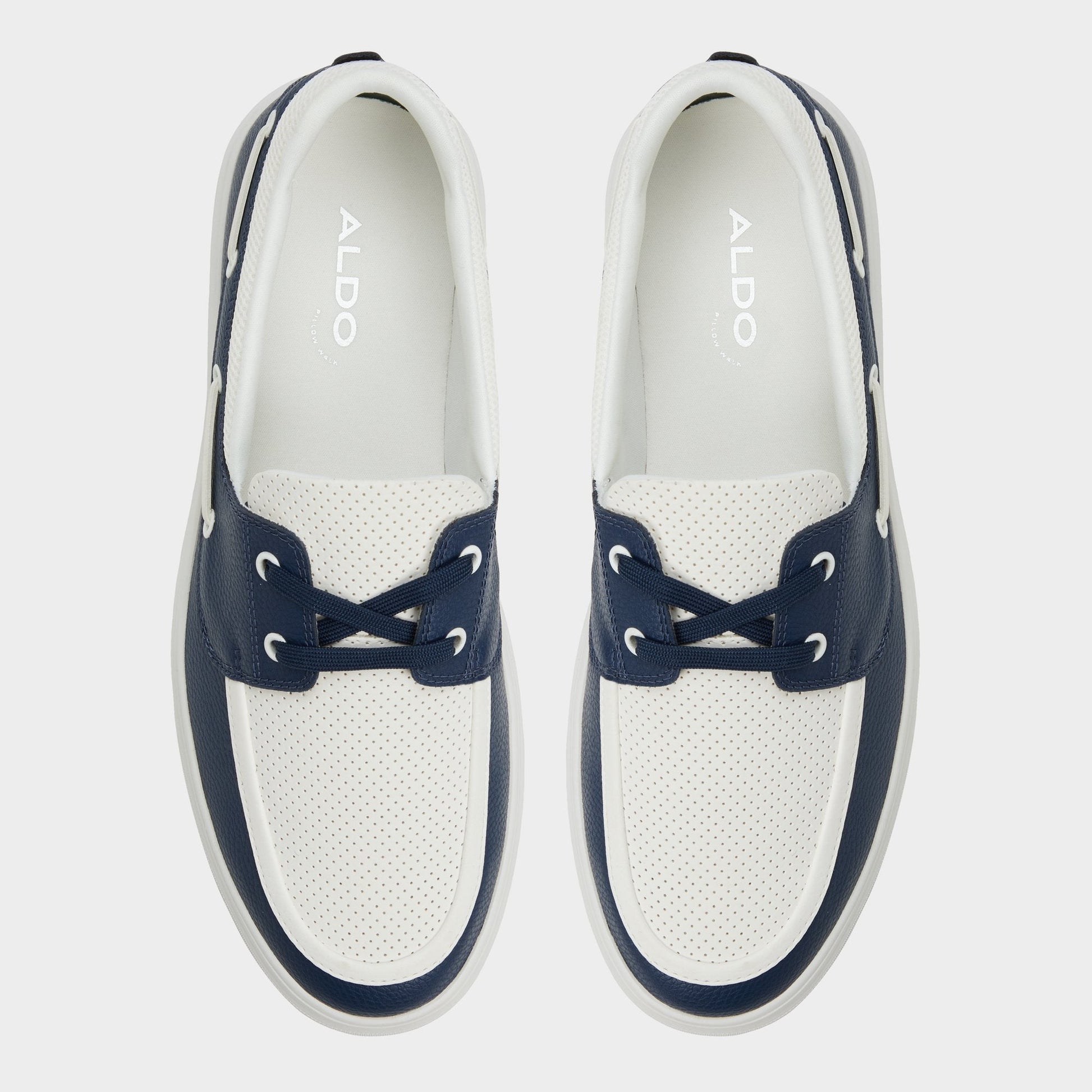 Wildwave White/Navy Men's Casual Shoes - Boat shoe | Aldo Exclusive