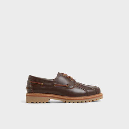 Finn in Medium Brown - Boat shoe, Lug sole | Aldo Signature