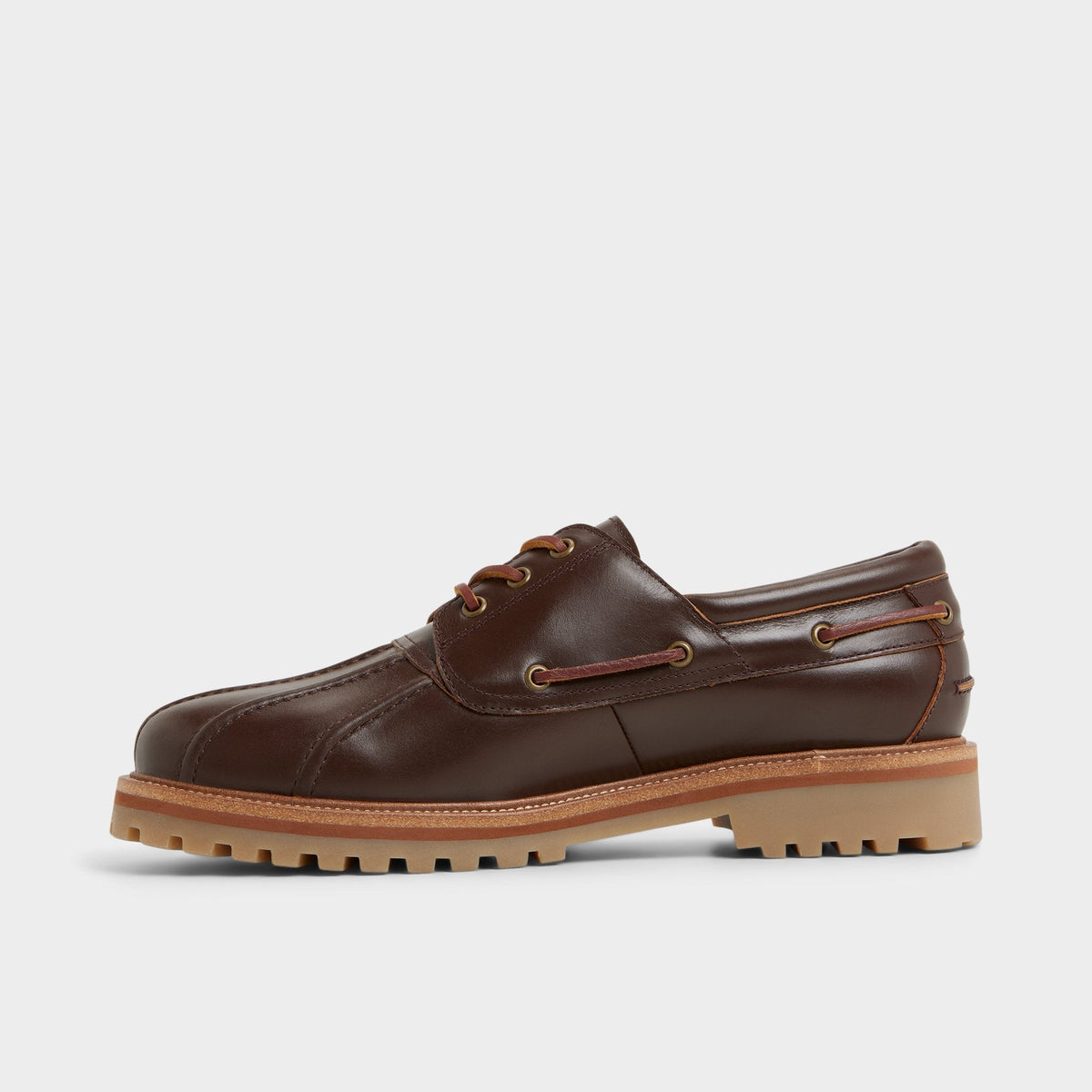Finn in Medium Brown - Boat shoe, Lug sole | Aldo Signature