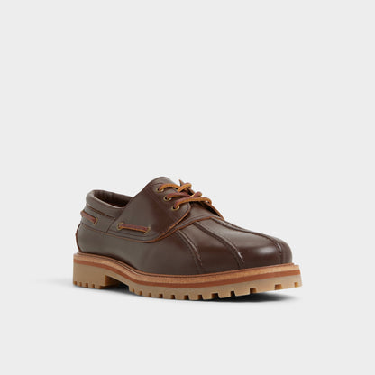 Finn in Medium Brown - Boat shoe, Lug sole | Aldo Signature