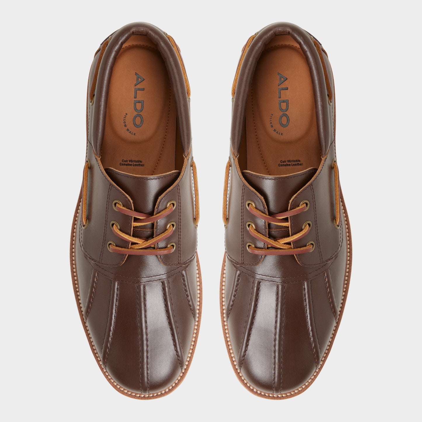 Finn in Medium Brown - Boat shoe, Lug sole | Aldo Signature