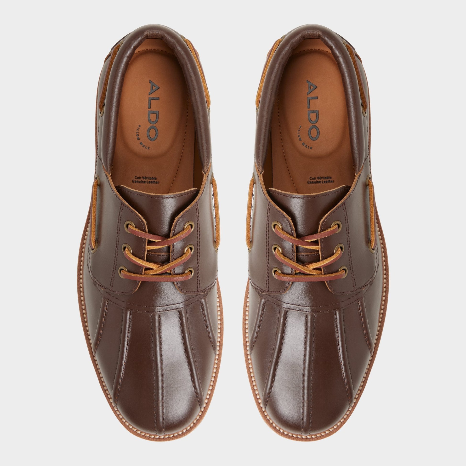 Finn in Medium Brown - Boat shoe, Lug sole | Aldo Signature
