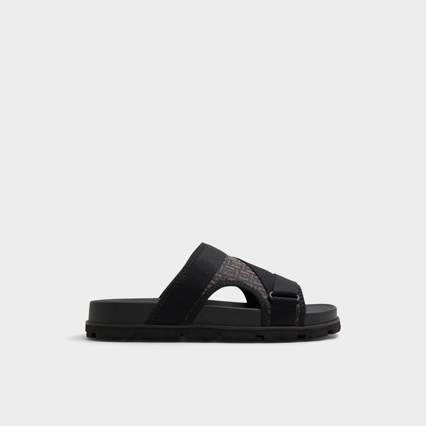 Deniels Open Black Men's Slides - Slide sandal | Aldo Signature