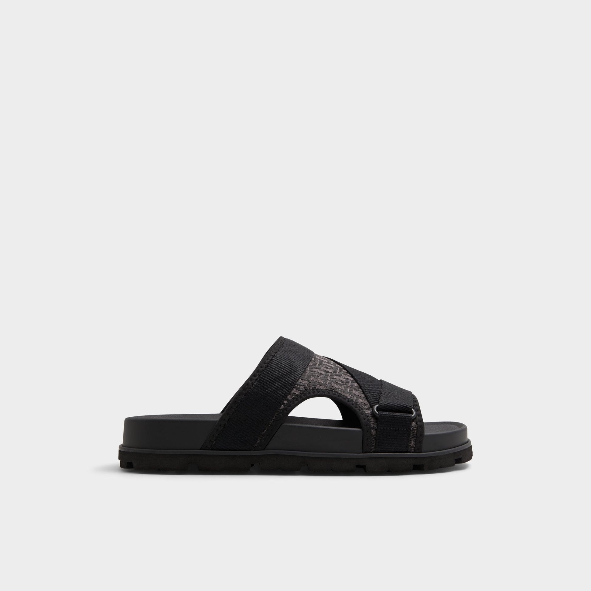Deniels Open Black Men's Slides - Slide sandal | Aldo Signature