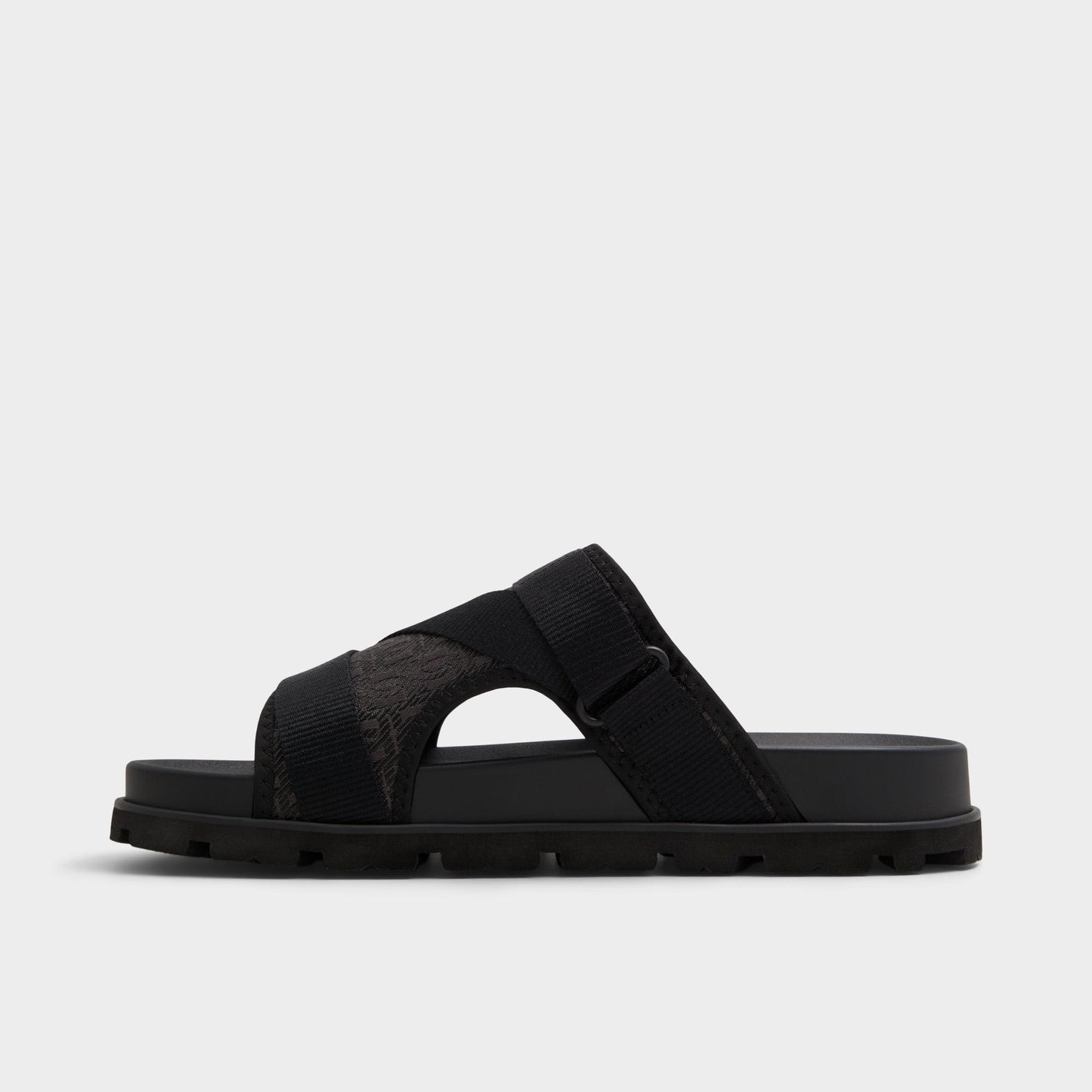 Deniels Open Black Men's Slides - Slide sandal | Aldo Signature