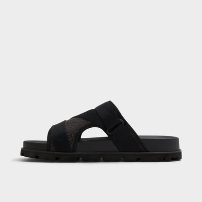 Deniels Open Black Men's Slides - Slide sandal | Aldo Signature