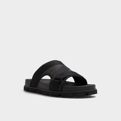 Deniels Open Black Men's Slides - Slide sandal | Aldo Signature
