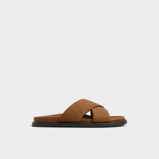 Marrin Cognac Men's Slides - Slide sandal | Aldo Exclusive