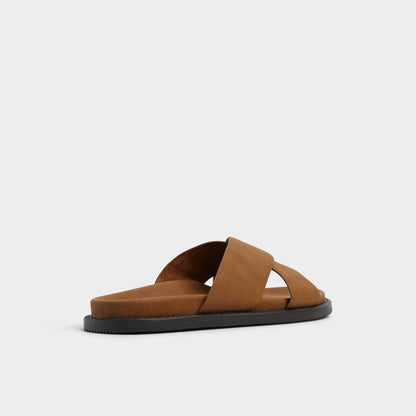 Marrin Cognac Men's Slides - Slide sandal | Aldo Exclusive