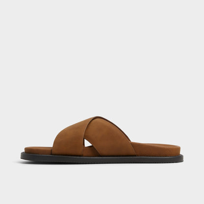 Marrin Cognac Men's Slides - Slide sandal | Aldo Exclusive