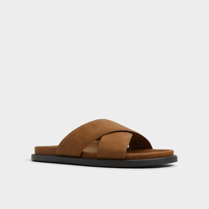 Marrin Cognac Men's Slides - Slide sandal | Aldo Exclusive