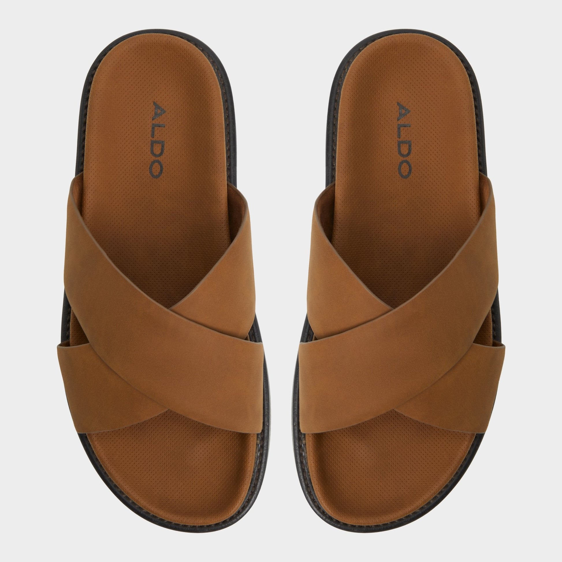 Marrin Cognac Men's Slides - Slide sandal | Aldo Exclusive