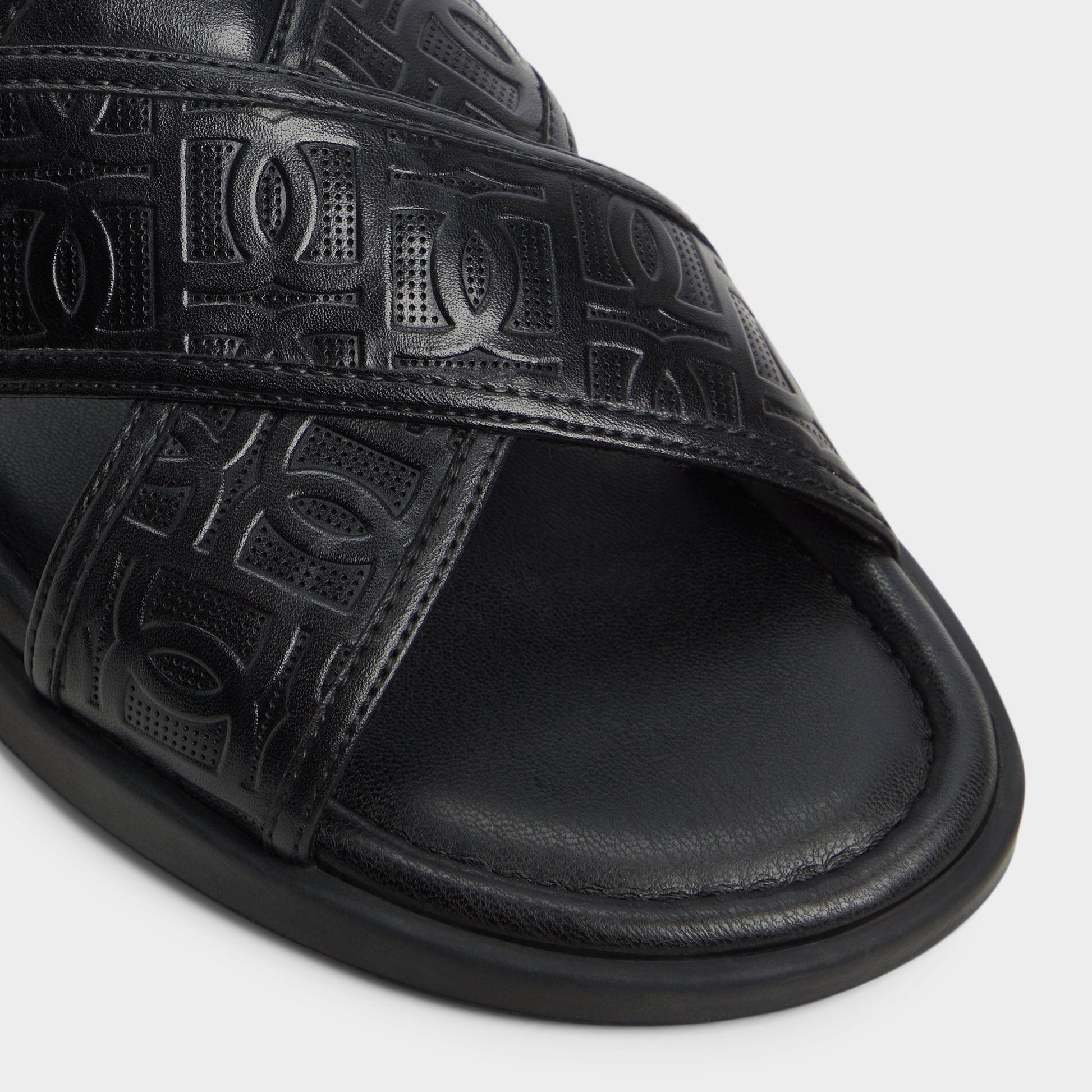 Olino Open Black Men's Slides - Slide sandal | Aldo New