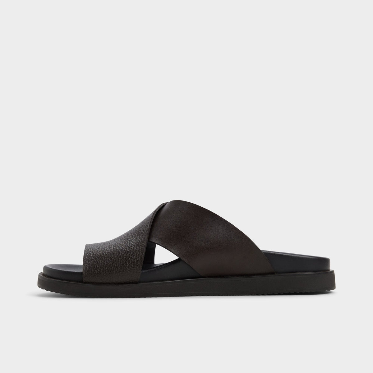 Darley Dark Brown Men's Sandals & Slides - Strappy flat sandal | Aldo Featured