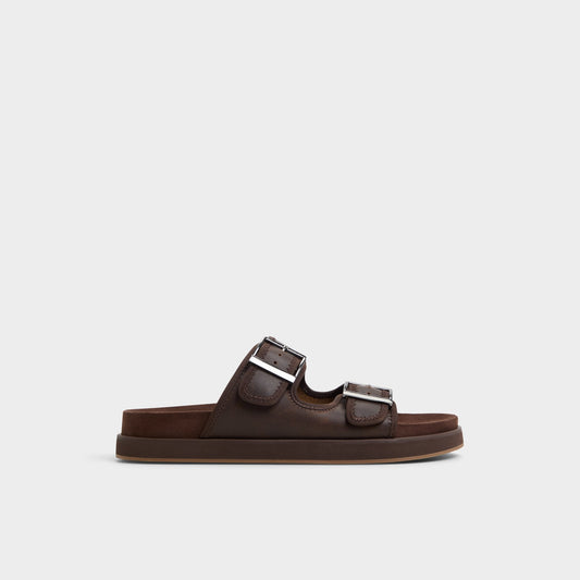 Sunnyside Dark Brown Men's Slides - Slide sandal | Aldo Exclusive
