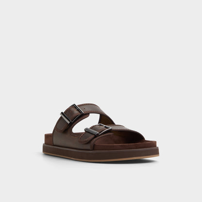 Sunnyside Dark Brown Men's Slides - Slide sandal | Aldo Exclusive