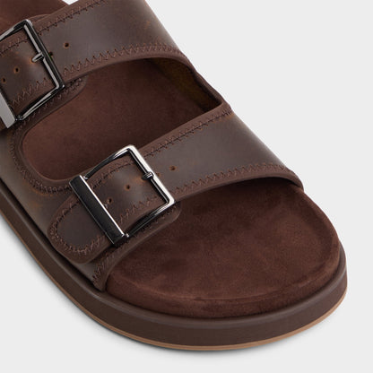 Sunnyside Dark Brown Men's Slides - Slide sandal | Aldo Exclusive