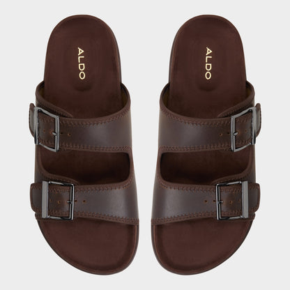 Sunnyside Dark Brown Men's Slides - Slide sandal | Aldo Exclusive