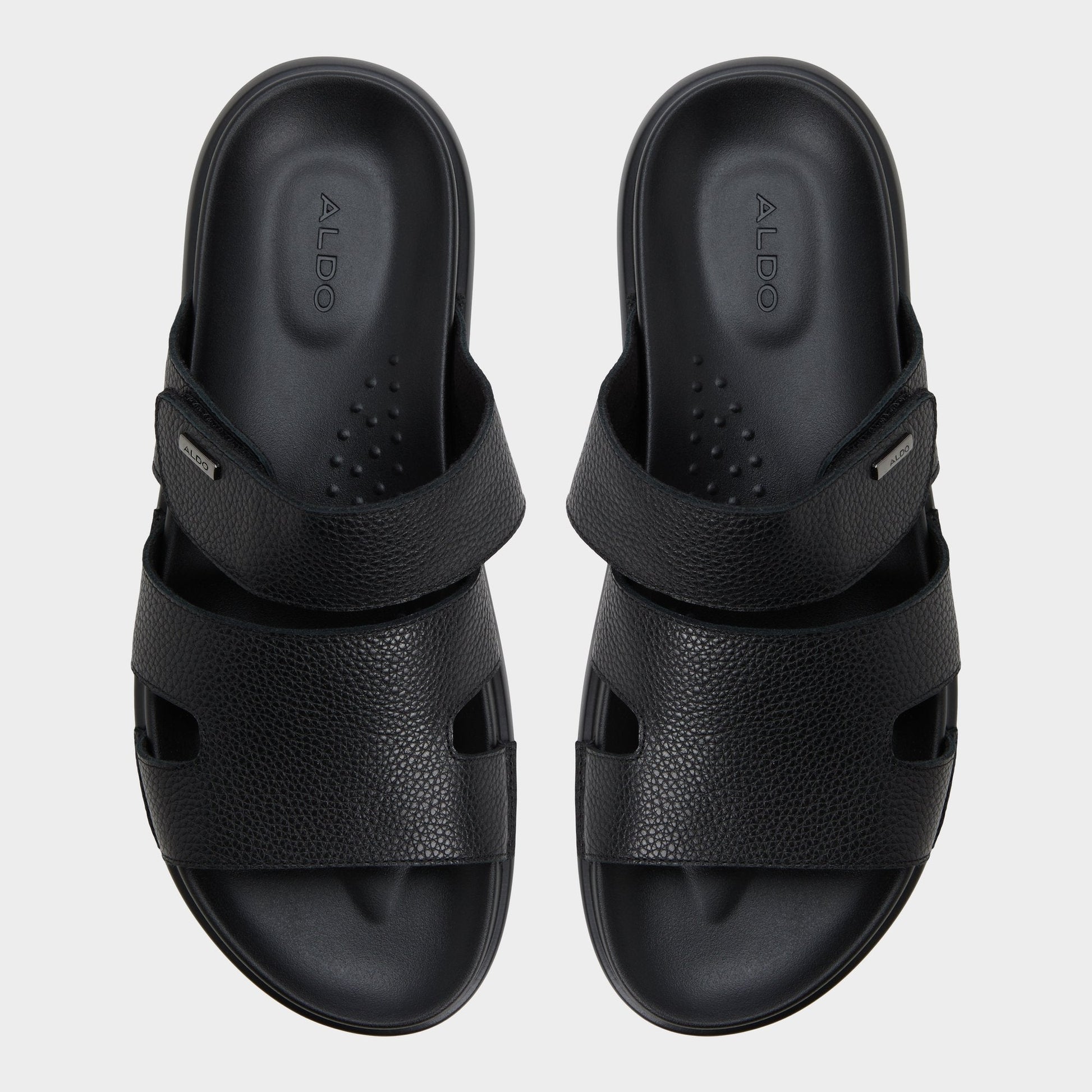 Windham Black Men's Sandals & Slides - Slide sandal | Aldo Signature
