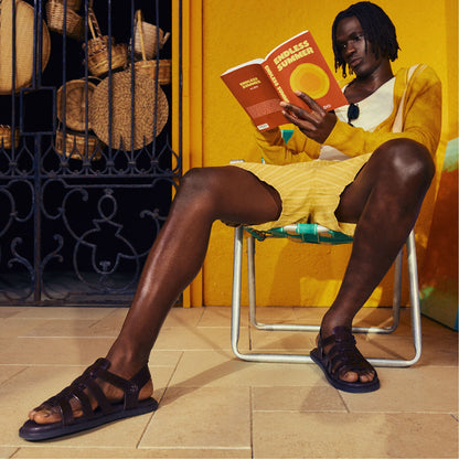 Warley Dark Brown Men's Sandals & Slides - Strappy flat sandal | Aldo Premium
