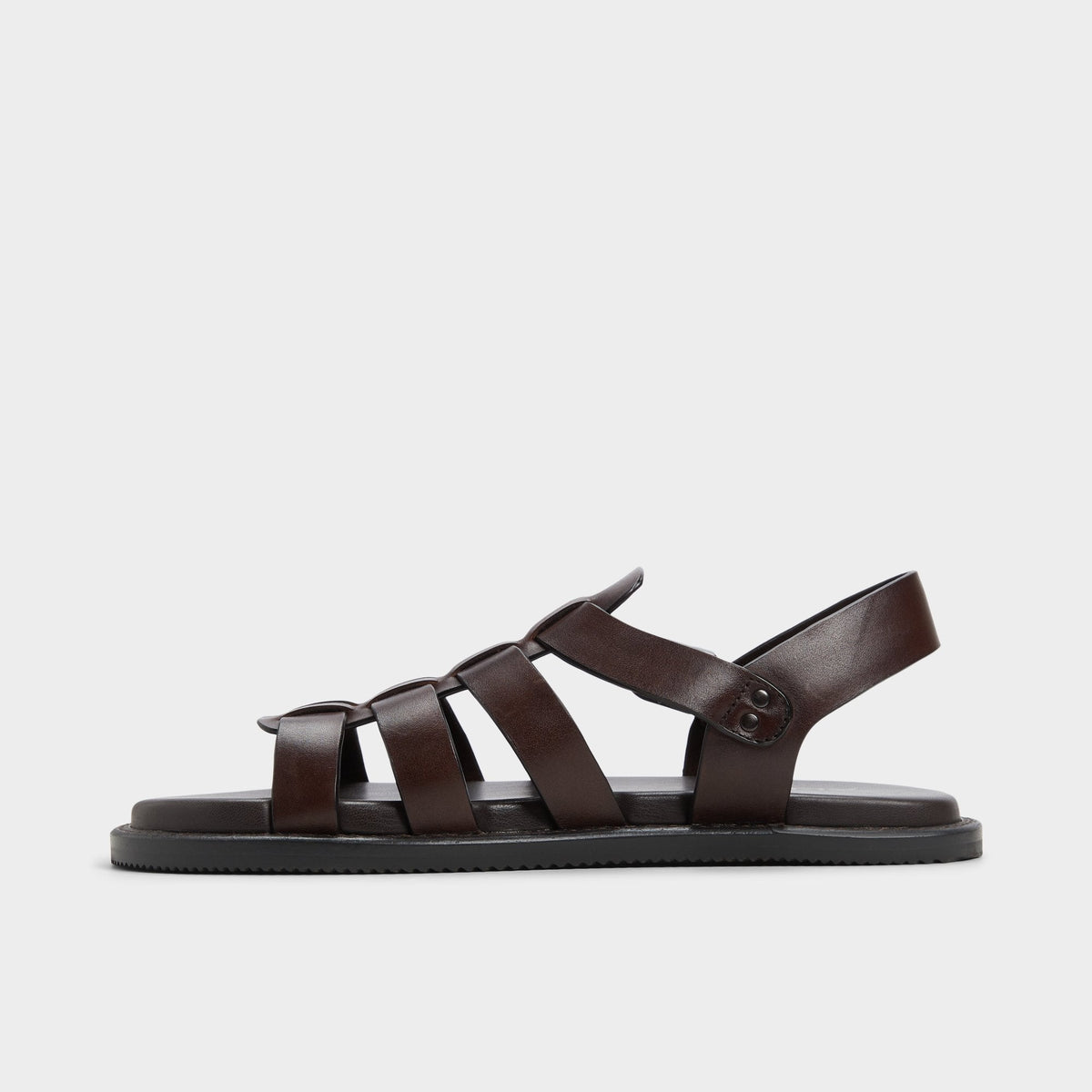 Warley Dark Brown Men's Sandals & Slides - Strappy flat sandal | Aldo Premium
