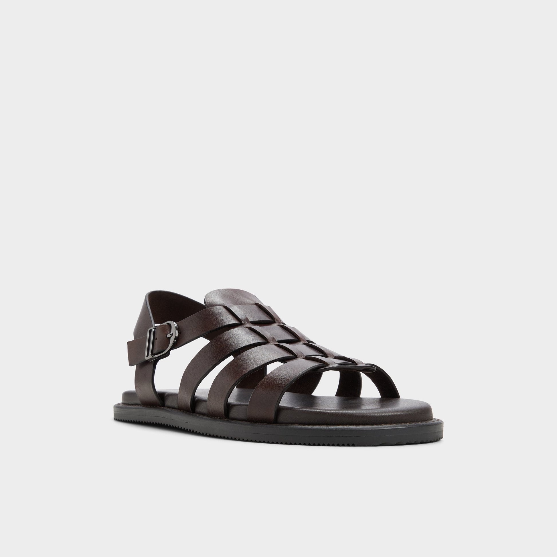 Warley Dark Brown Men's Sandals & Slides - Strappy flat sandal | Aldo Premium