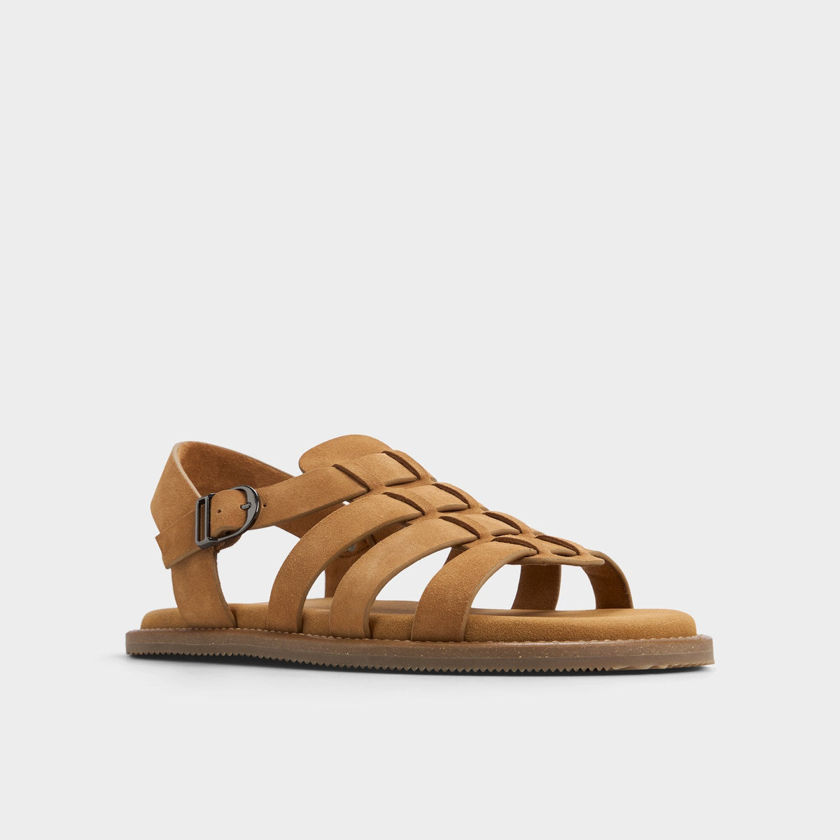 Warley Camel Men's Sandals & Slides - Strappy flat sandal | Aldo New