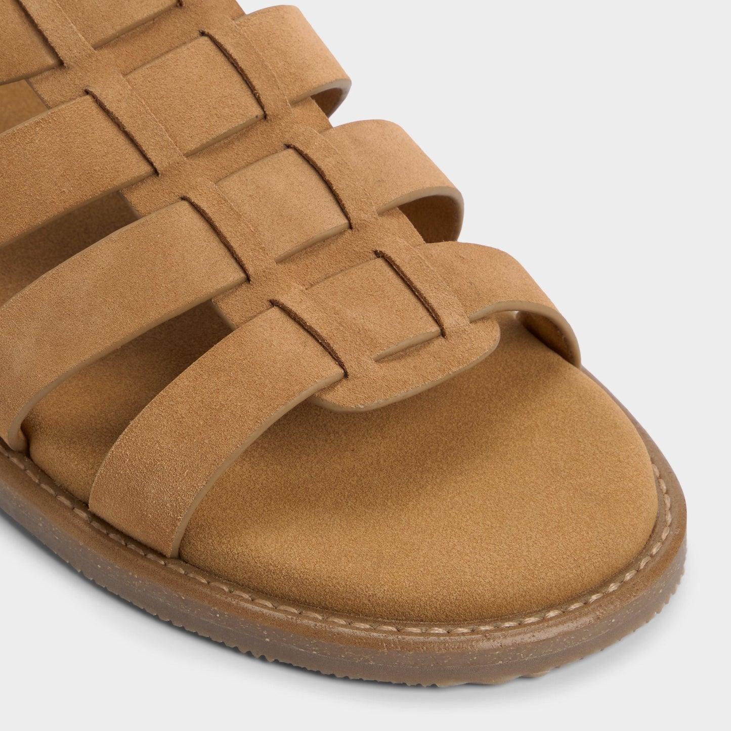 Warley Camel Men's Sandals & Slides - Strappy flat sandal | Aldo New