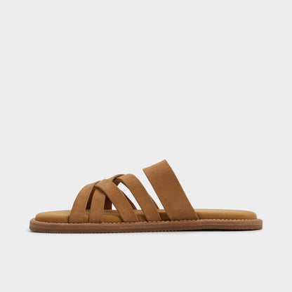 Haniff Camel Men's Sandals & Slides - Strappy flat sandal | Aldo Featured