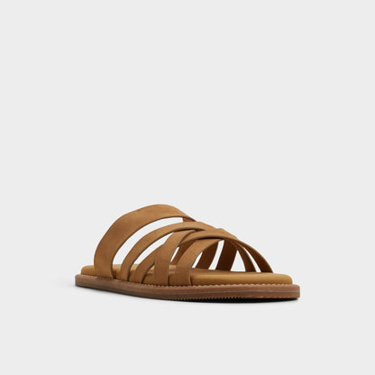 Haniff Camel Men's Sandals & Slides - Strappy flat sandal | Aldo Featured