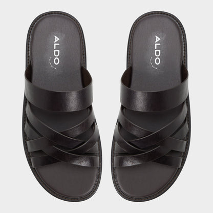 Haniff Brown Men's Sandals & Slides - Strappy flat sandal | Aldo Signature