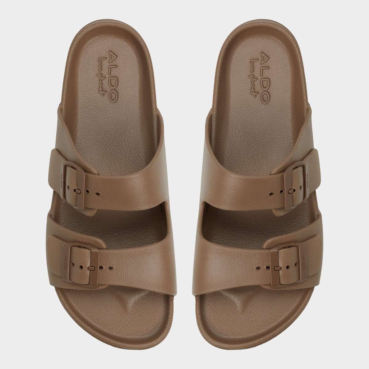 Hideo Light Brown Men's Slides - Slide sandal | Aldo New