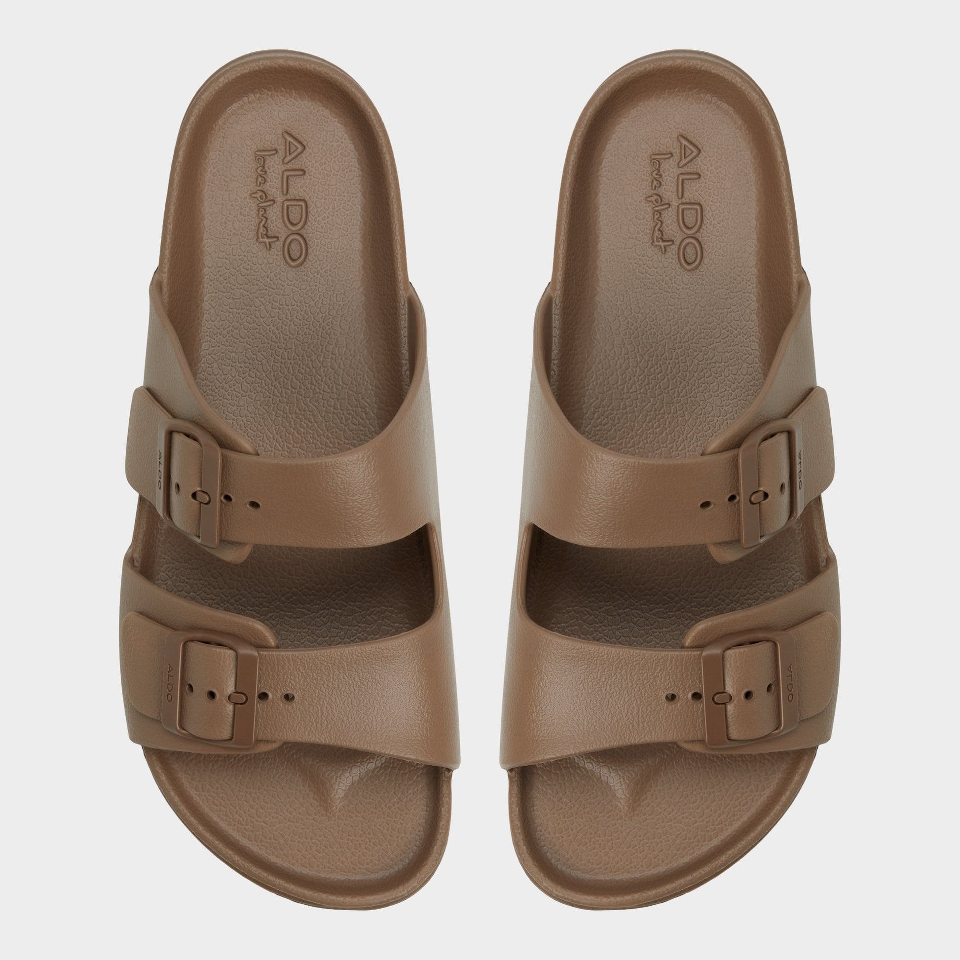 Hideo Light Brown Men's Slides - Slide sandal | Aldo New
