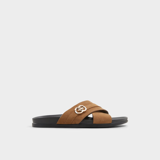 Delmar Open Brown Men's Slides - Slide sandal | Aldo Best Seller