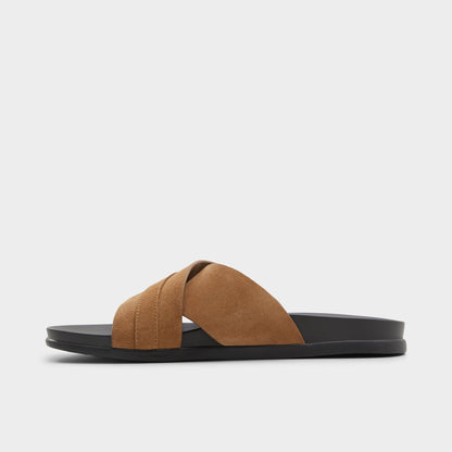 Delmar Open Brown Men's Slides - Slide sandal | Aldo Best Seller