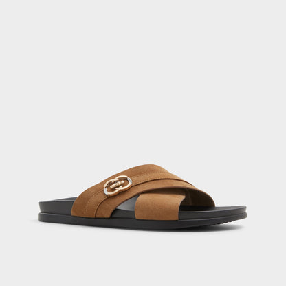 Delmar Open Brown Men's Slides - Slide sandal | Aldo Best Seller