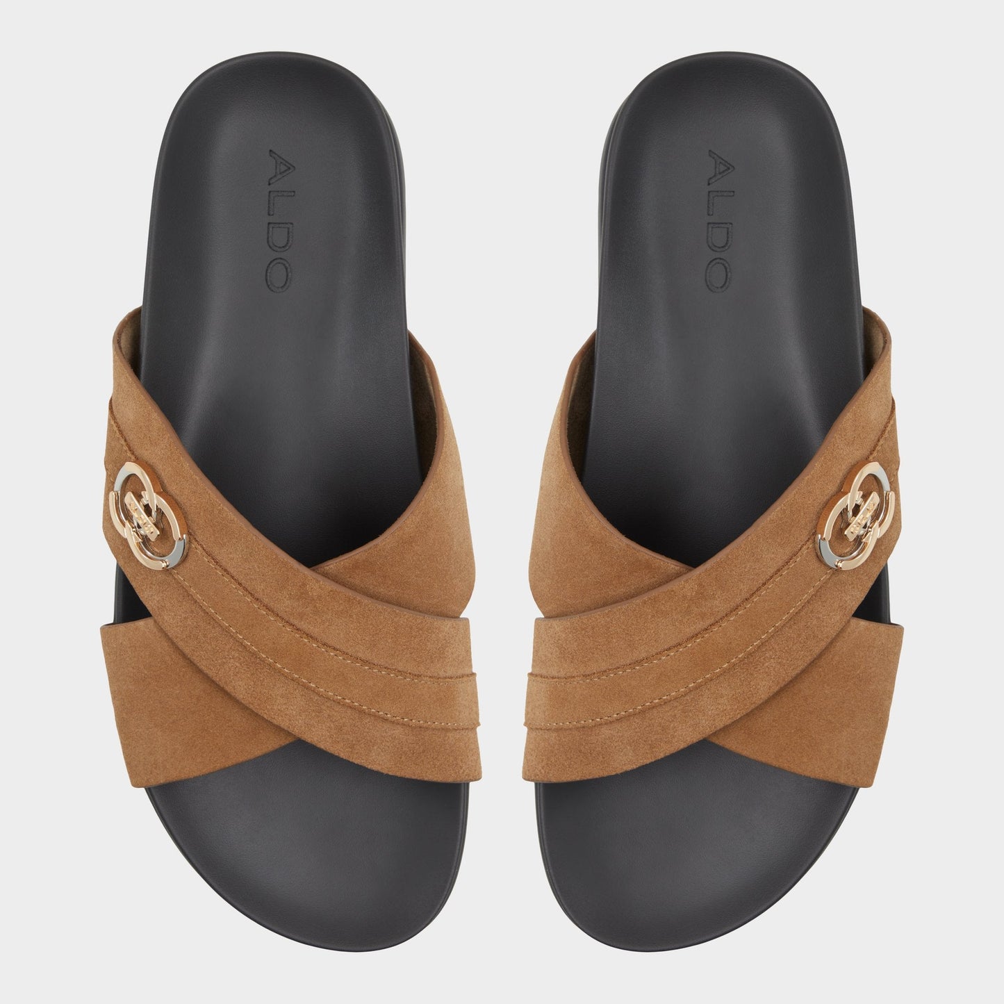 Delmar Open Brown Men's Slides - Slide sandal | Aldo Best Seller