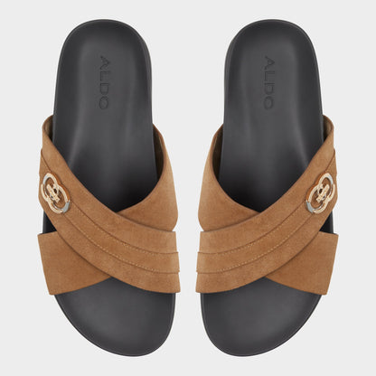 Delmar Open Brown Men's Slides - Slide sandal | Aldo Best Seller
