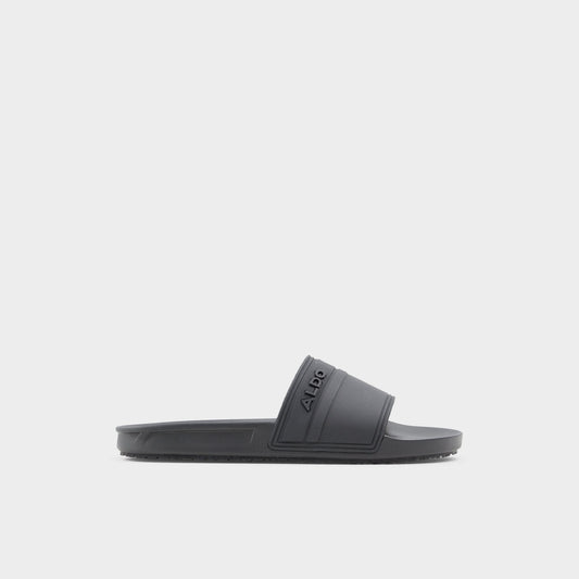 Dinmore Black Synthetic Rubber Men's Slides - Slide sandal | Aldo Essential