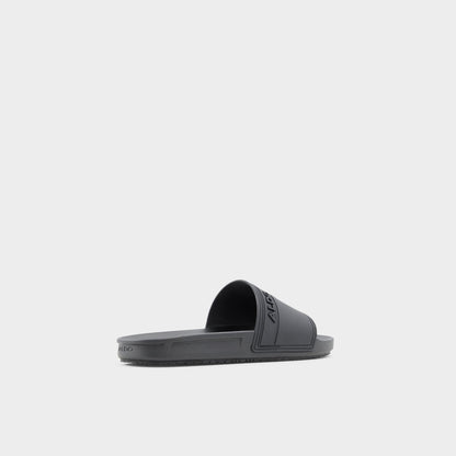 Dinmore Black Synthetic Rubber Men's Slides - Slide sandal | Aldo Essential