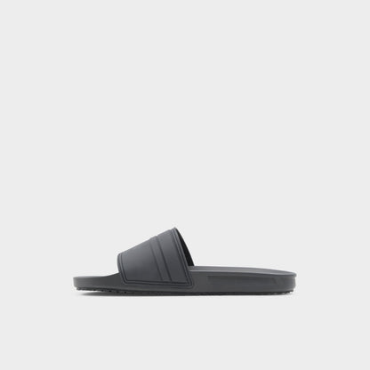 Dinmore Black Synthetic Rubber Men's Slides - Slide sandal | Aldo Essential