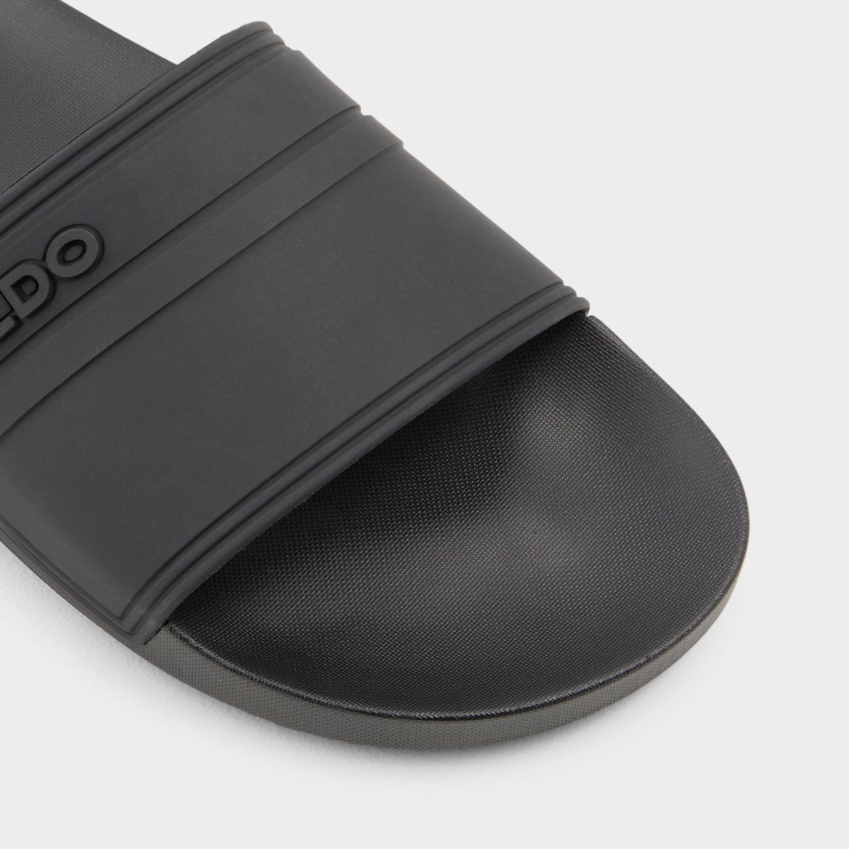 Dinmore Black Synthetic Rubber Men's Slides - Slide sandal | Aldo Essential