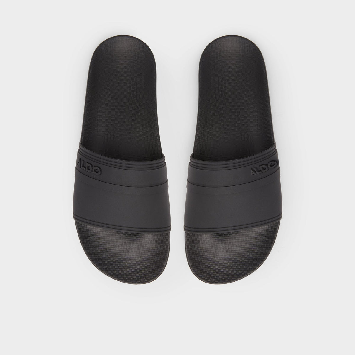 Dinmore Black Synthetic Rubber Men's Slides - Slide sandal | Aldo Essential