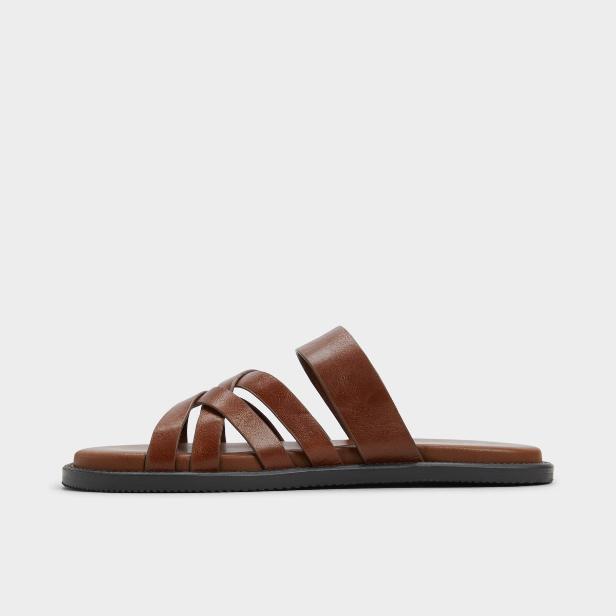Haniff Cognac Men's Sandals & Slides - Strappy flat sandal | Aldo Premium