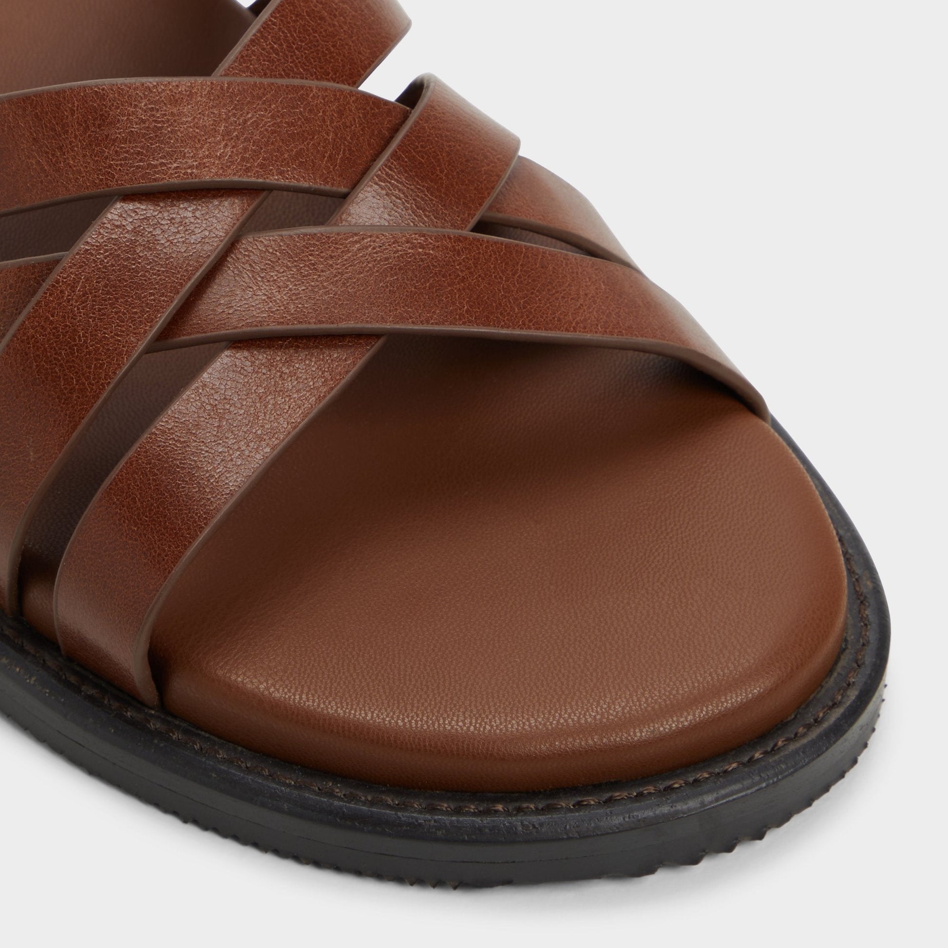 Haniff Cognac Men's Sandals & Slides - Strappy flat sandal | Aldo Premium