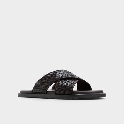 Tarik Dark Brown Men's Sandals & Slides - Slide sandal | Aldo New