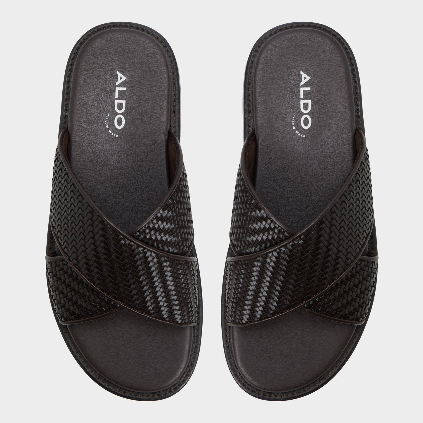 Tarik Dark Brown Men's Sandals & Slides - Slide sandal | Aldo New